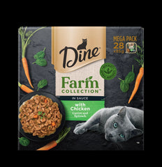Dine Farm Chicken, Carrot & Spinach 85g (2 Packs) - Furbabies Online