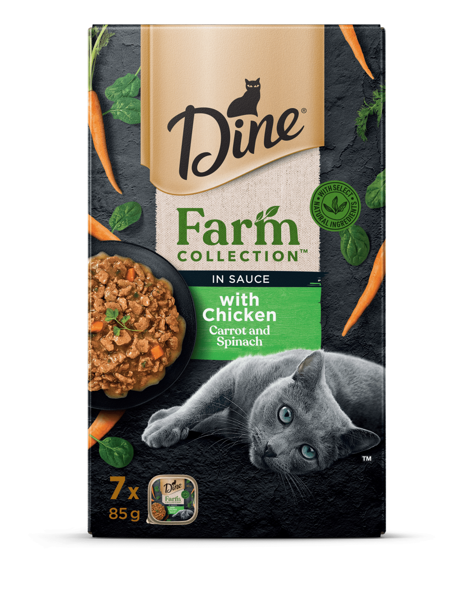 Dine Farm Chicken, Carrot & Spinach 85g (2 Packs) - Furbabies Online