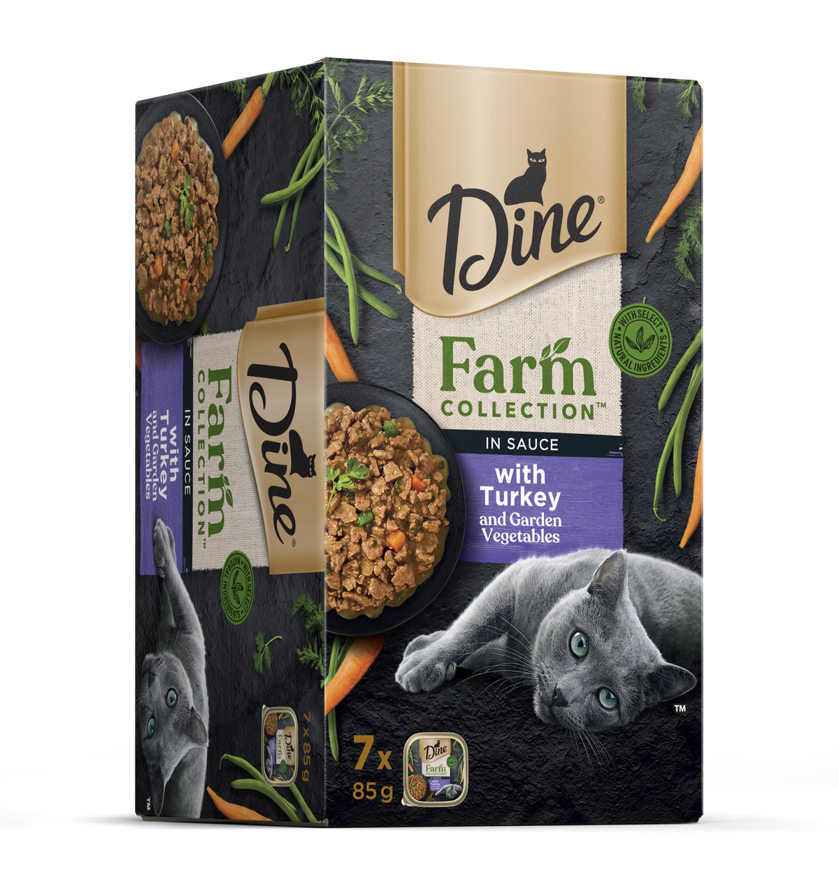 Dine Farm Collection Turkey with Garden Vegetables 85g (2 Variants) - Furbabies Online