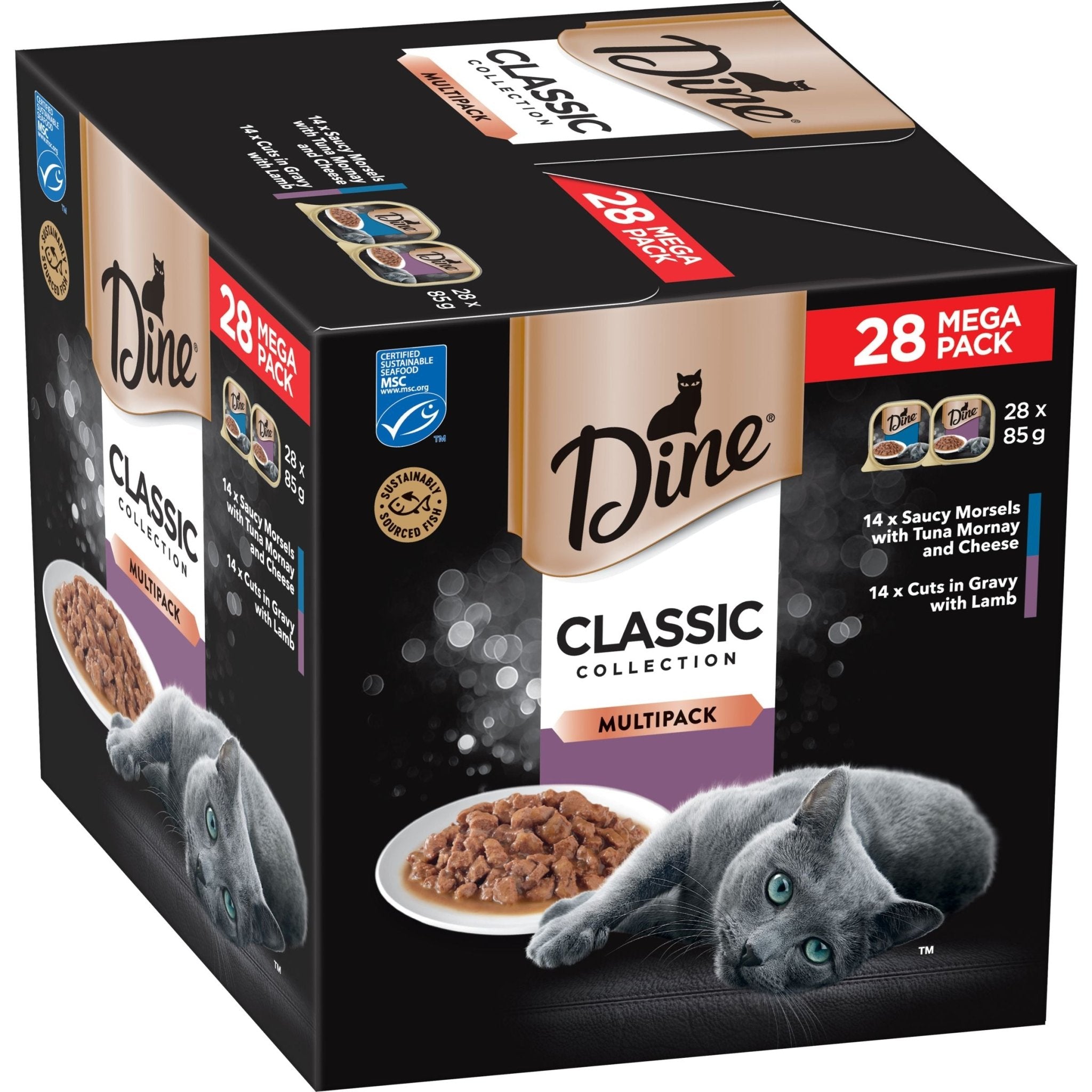 Dine Lamb Tuna Morney w/ Cheese Multi - Variety 28pk - Furbabies Online