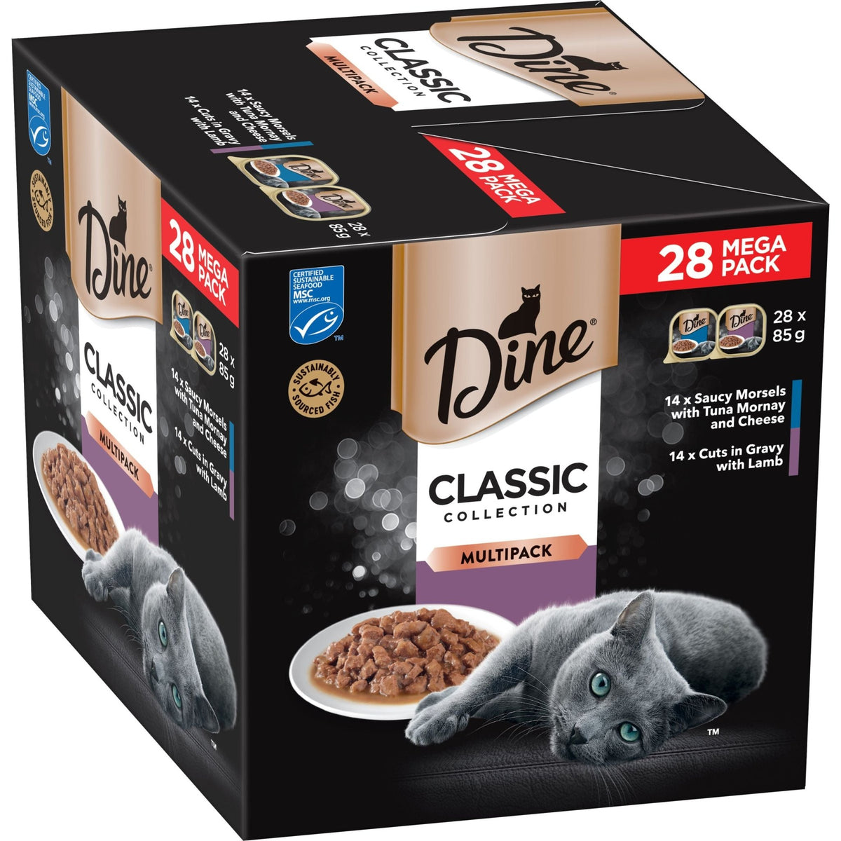 Dine Lamb Tuna Morney w/ Cheese Multi - Variety 28pk - Furbabies Online