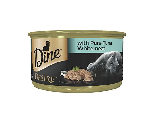 Dine Wet Desire Pure Tuna Whitemeat 85g 24 - Pack - Furbabies Online
