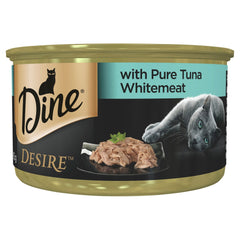 Dine Wet Desire Pure Tuna Whitemeat 85g 24 - Pack - Furbabies Online