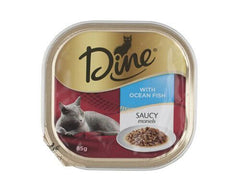 Dine Wet Ocean Fish in Seafood Sauce 85g - 7 Pack - Furbabies Online