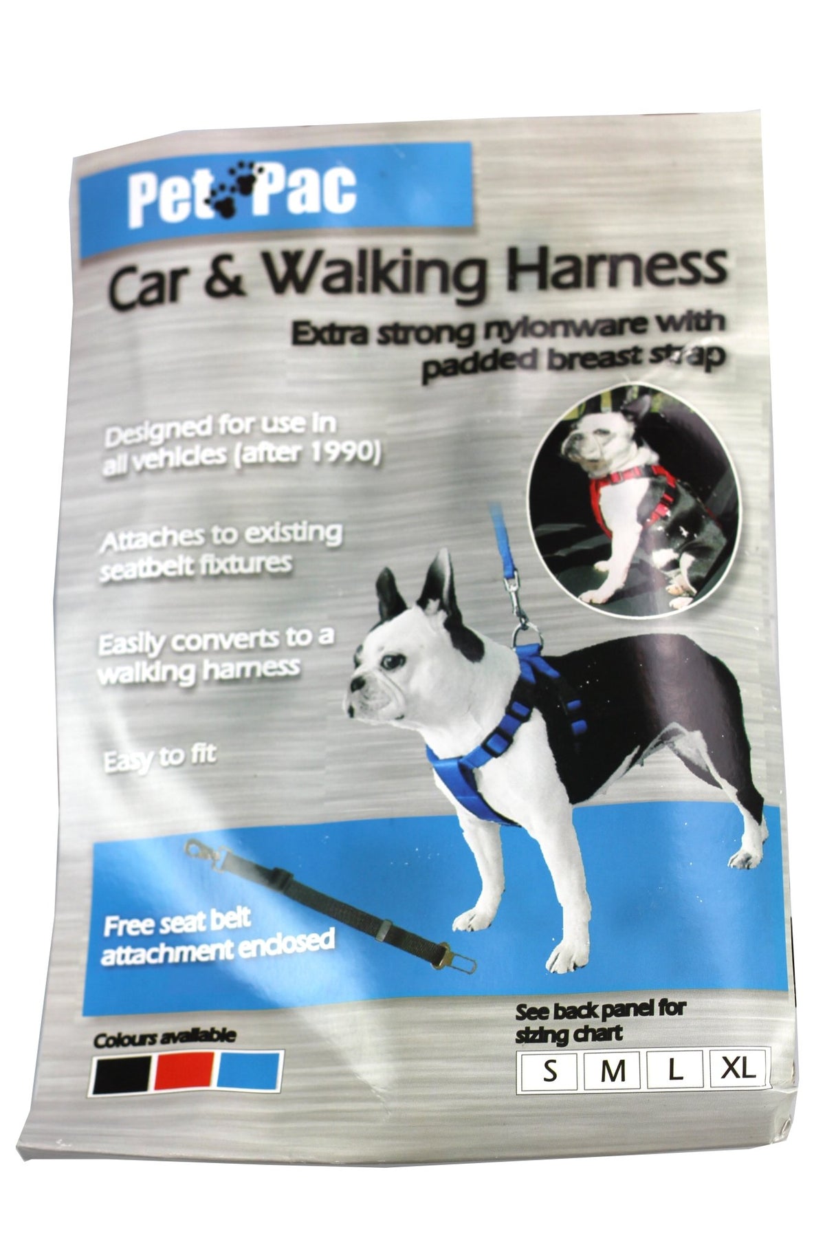 Dog Car Harness Set Xlarge Black - Furbabies Online