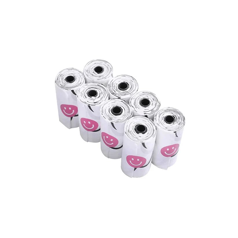 Dog Waste Bag Refill - 8 Rolls - Furbabies Online