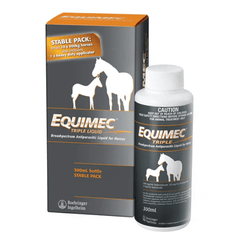 Equimec Triple Liquid: Comprehensive 3 - in - 1 Worming Solution for Horses - Furbabies Online