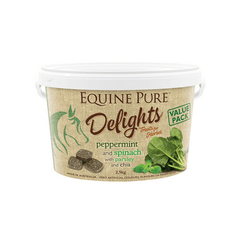 Equine Pure Delights: Nutritious Peppermint Spinach Parsley and Chia Treats - Furbabies Online