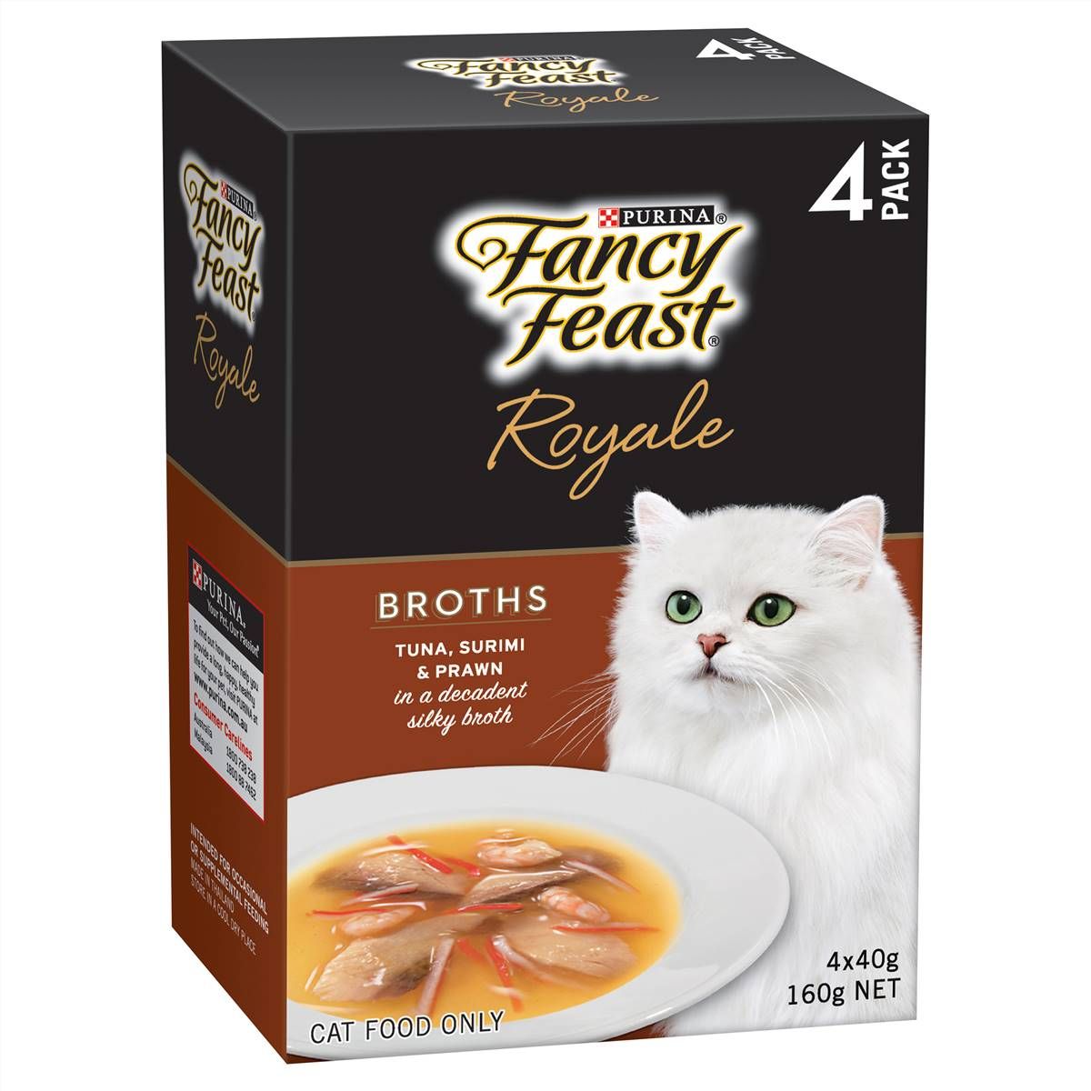 Fancy Feast Royale Tuna Surimi & Prawn Broth 40g (Packs) - Furbabies Online