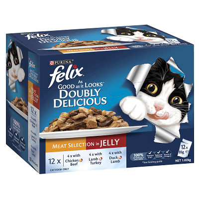 Felix Agail Gij Doubly Delicious 12x85g (2 Flavour) - Furbabies Online