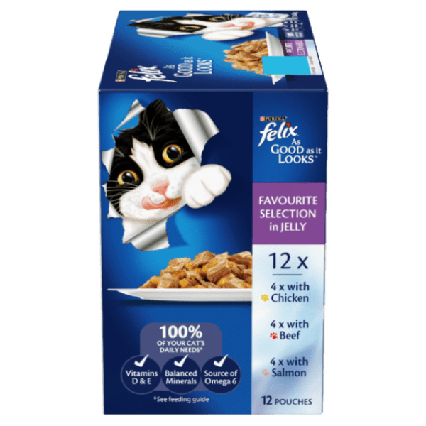 FELIX AGAIL GIJFAVOURITESLCN 12X85G - Furbabies Online
