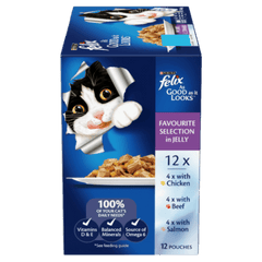 FELIX AGAIL GIJFAVOURITESLCN 12X85G - Furbabies Online