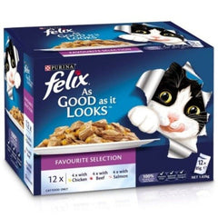 FELIX AGAIL GIJFAVOURITESLCN 12X85G - Furbabies Online