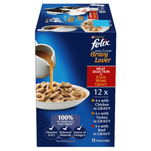 FELIX GRAVY LOVERS MEAT 12X85G - Furbabies Online
