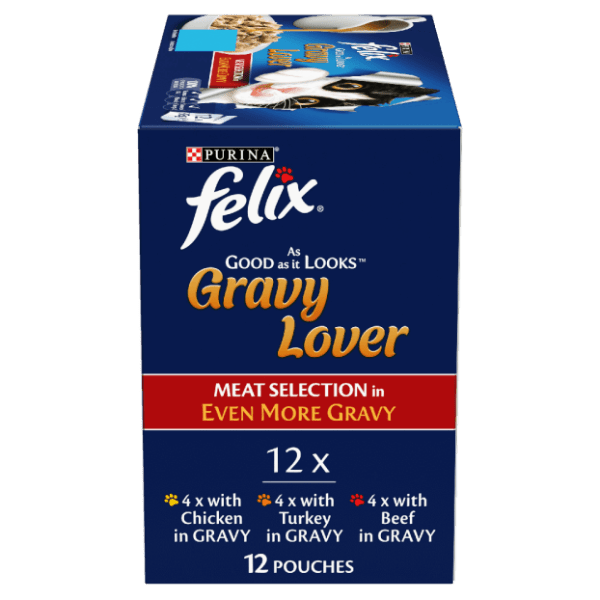 FELIX GRAVY LOVERS MEAT 12X85G - Furbabies Online