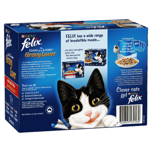 FELIX GRAVY LOVERS MEAT 12X85G - Furbabies Online