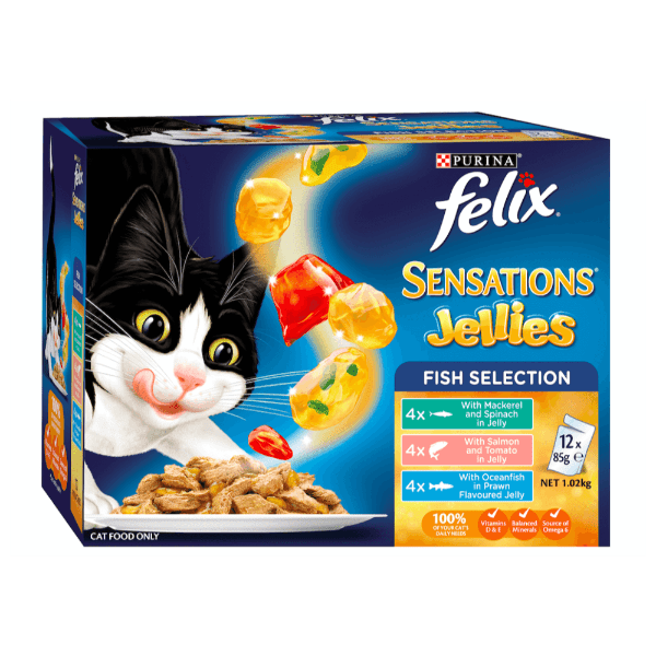 FELIX SENSATIONS FISHY SELECTIONS 12X85G - Furbabies Online