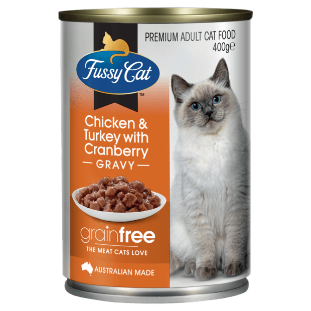 Fussy Cat GF Chicken & Turkey 400g (12pk) - Furbabies Online