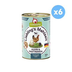 GRANATAPET Liebling's Mahlzeit Dog Wet Food 400gX6 ( 4 Variants) - Furbabies Online