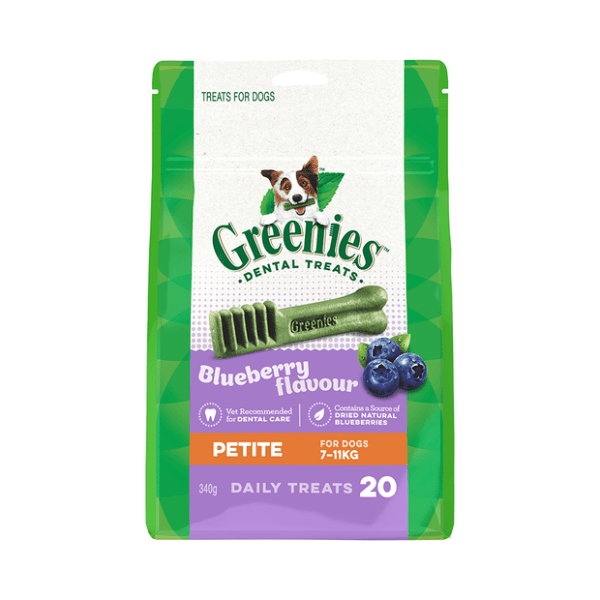 Greenies Blueberry Flavour Petite Dog Dental Treats - Furbabies Online