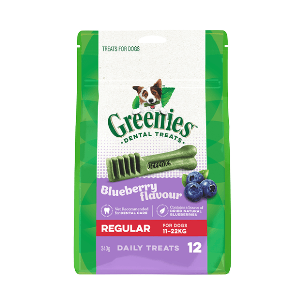 Greenies Blueberry Flavour Regular Dog Dental Treats - Furbabies Online