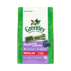 Greenies Blueberry Flavour Regular Dog Dental Treats - Furbabies Online