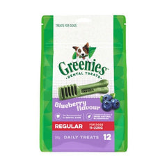 Greenies Dog Blueberry Treat Pack Regular 340G - Furbabies Online