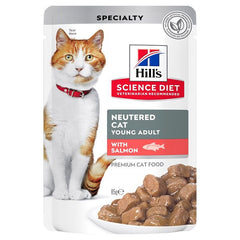 Hills Cat Adult Neutered Pouches 85g 12pk (2 Flavour) - Furbabies Online