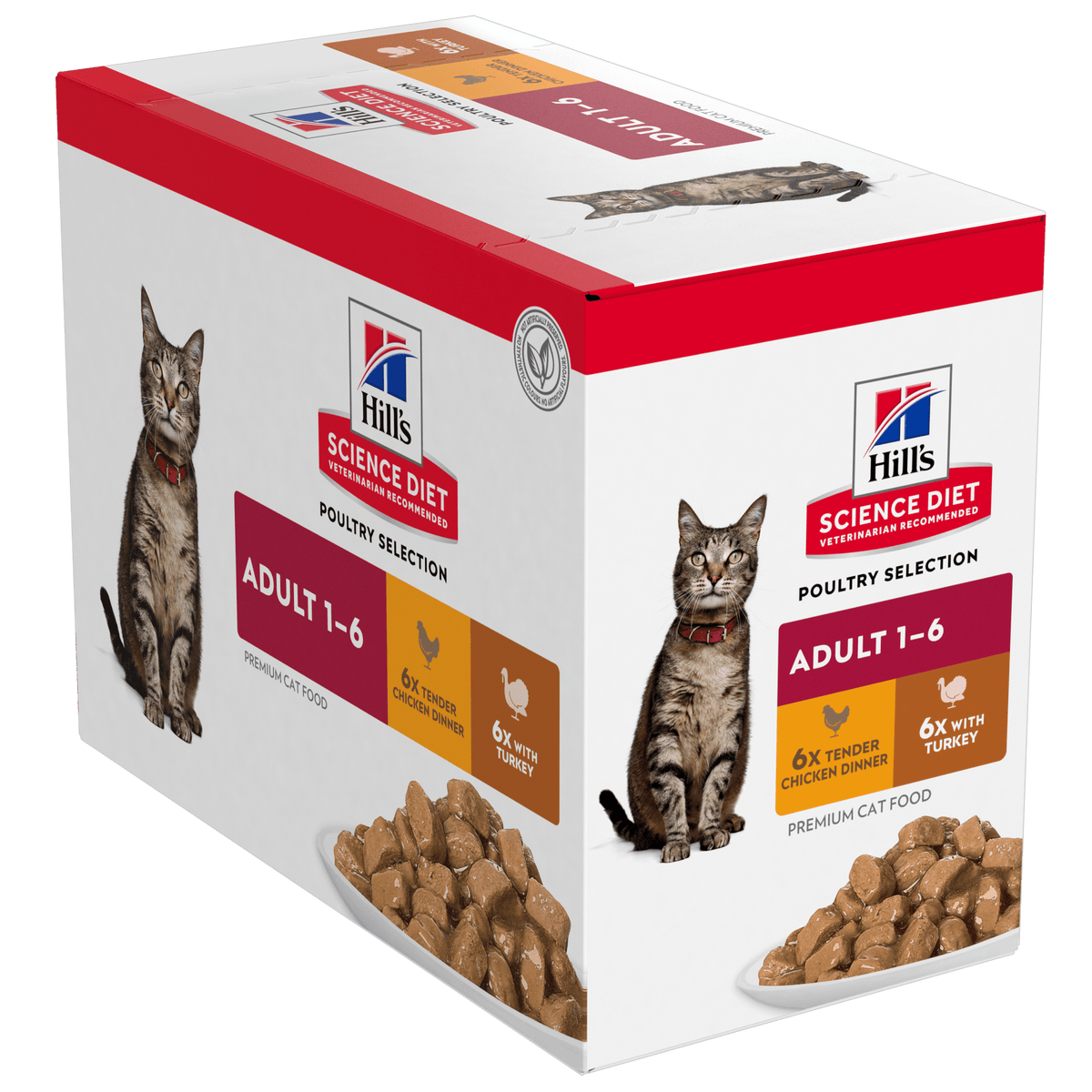 Hills Cat Adult Poultry Selection 12 - Pack - Furbabies Online