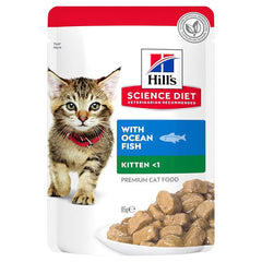 Hills Kitten Healthy Development Pouches 85g 12pk (2 Flavour) - Furbabies Online