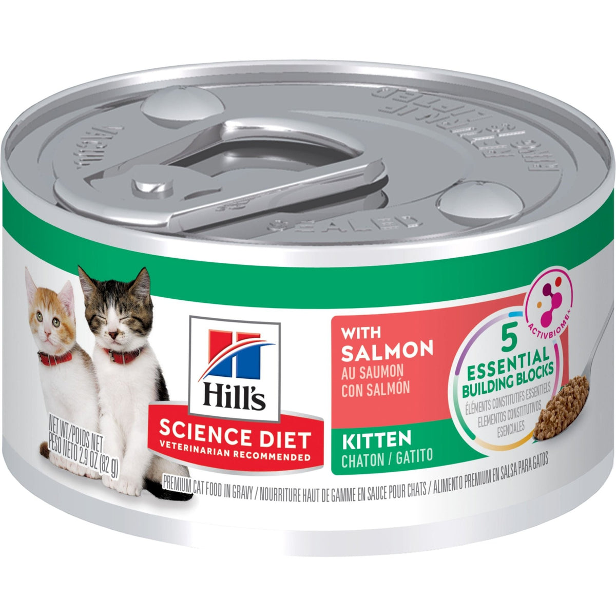 Hills Kitten Savory Salmon 85g 24pk - Furbabies Online