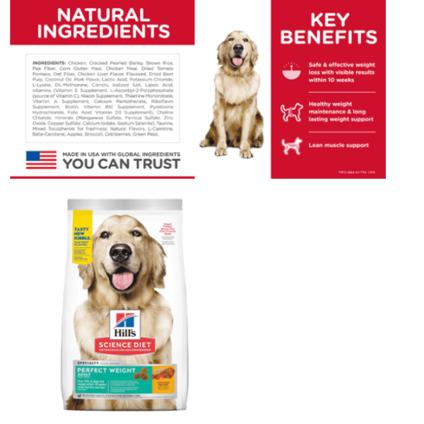 HILLS SCIENCE DIET Adult Perfect Weight Dry Dog Food - Furbabies Online