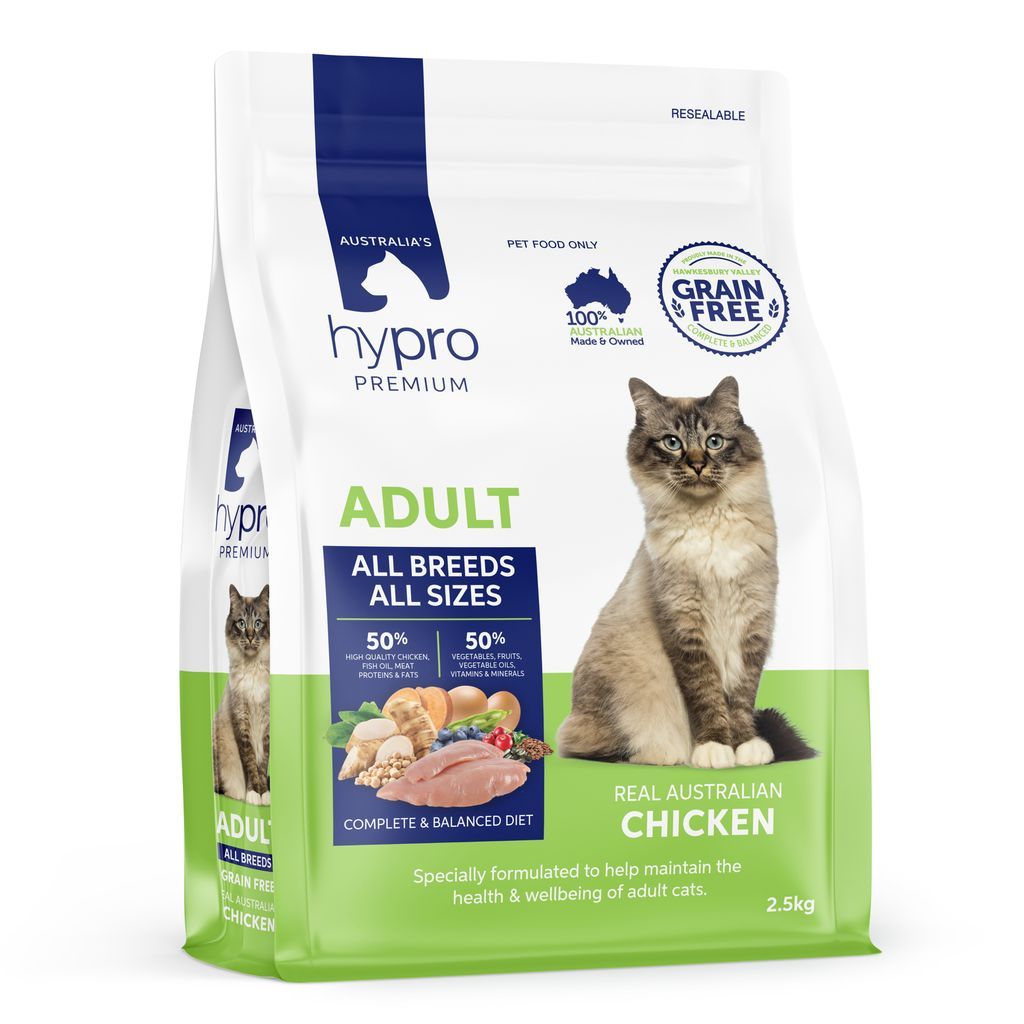 Hypro Premium Cat Grain - Free Chicken (2 Weights) - Furbabies Online