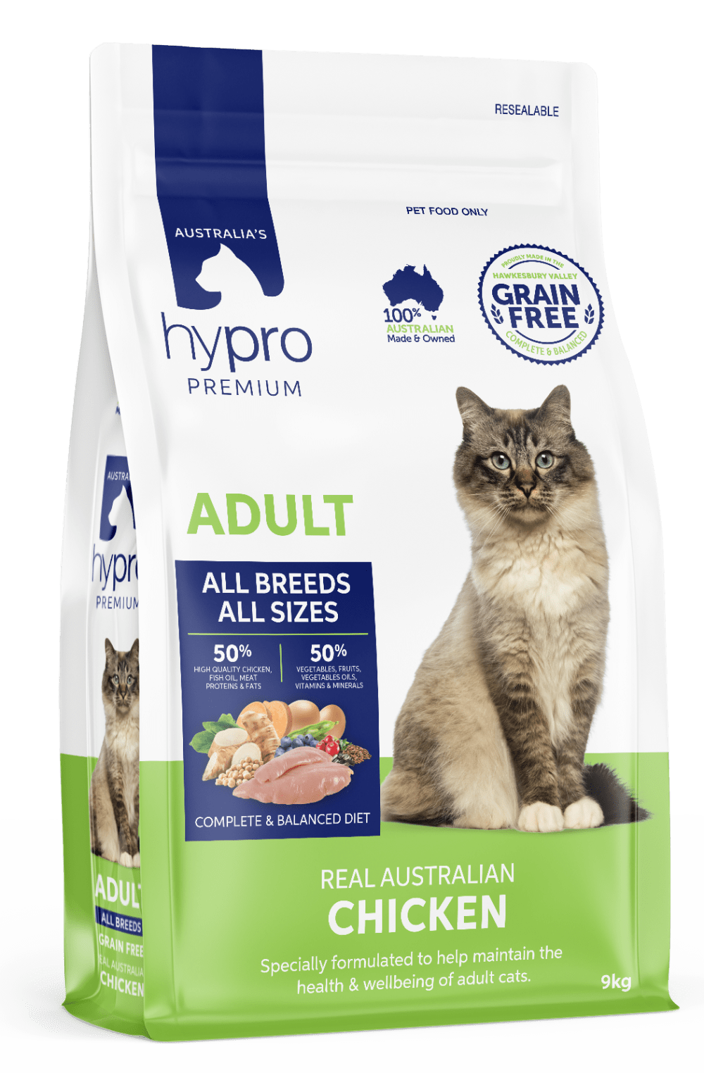 Hypro Premium Cat Grain - Free Chicken (2 Weights) - Furbabies Online