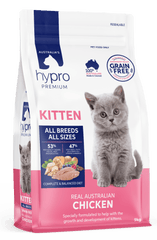 HYPRO Premium Kitten Grain - Free Chicken (2 Weights) - Furbabies Online