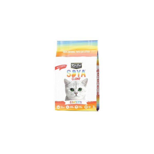 Kit Cat Soya Clump Litter Confetti 2.5kg - Furbabies Online