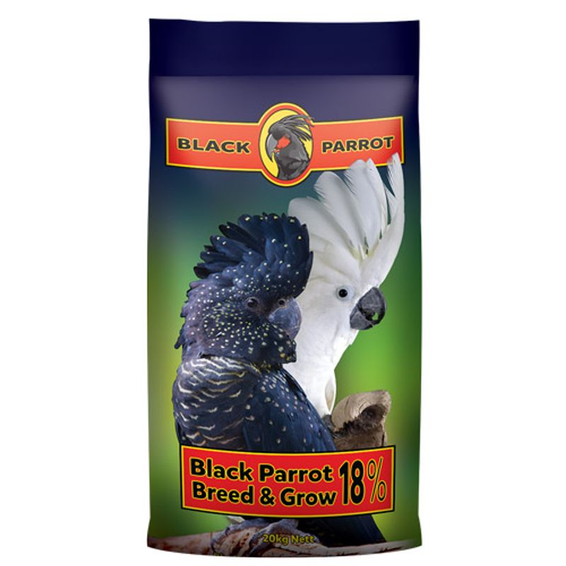 LAUCKE BLACK PARROT BREED & GROW 18% 20KG - Furbabies Online