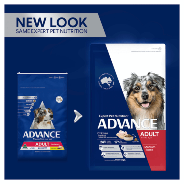 Medium Adult Dry Dog Food Chicken With Rice - Furbabies Online