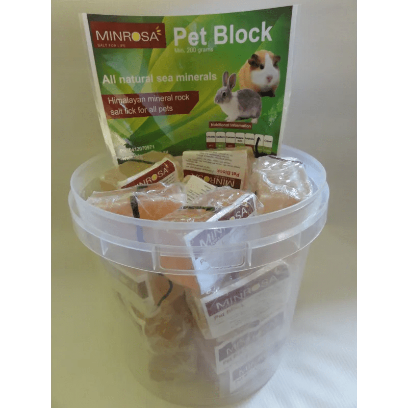 MINROSA PET BLOCKS DISPLAY BUCKET (20 X 200G) - Furbabies Online