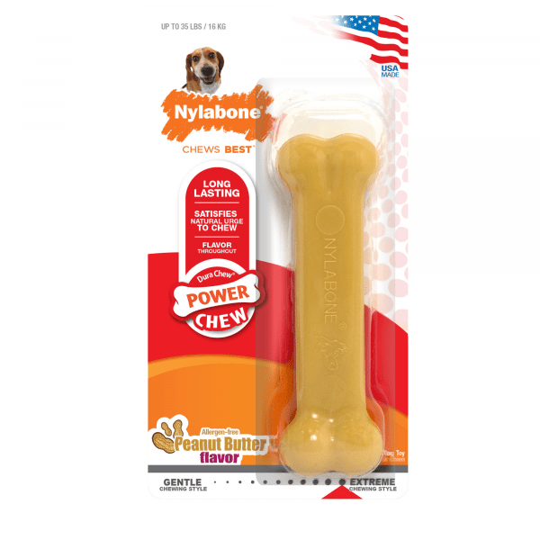 Nylabone Power Chew Peanut Butter Wolf - Furbabies Online