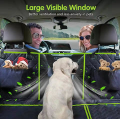 Pet Amigos 6 - in - 1 Dog Car Seat Cover for Back Seat, 100% Waterproof - Furbabies Online