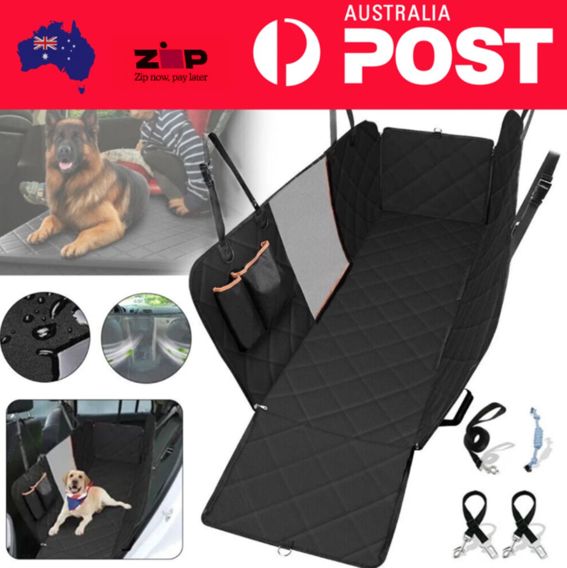 Pet Amigos Back Seat Protector™ - Superior Car Protection & Comfort Cover - Furbabies Online