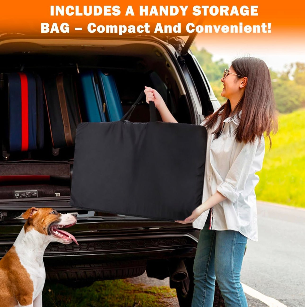 Pet Amigos Dog Back Seat Protector - Hard Base - Furbabies Online