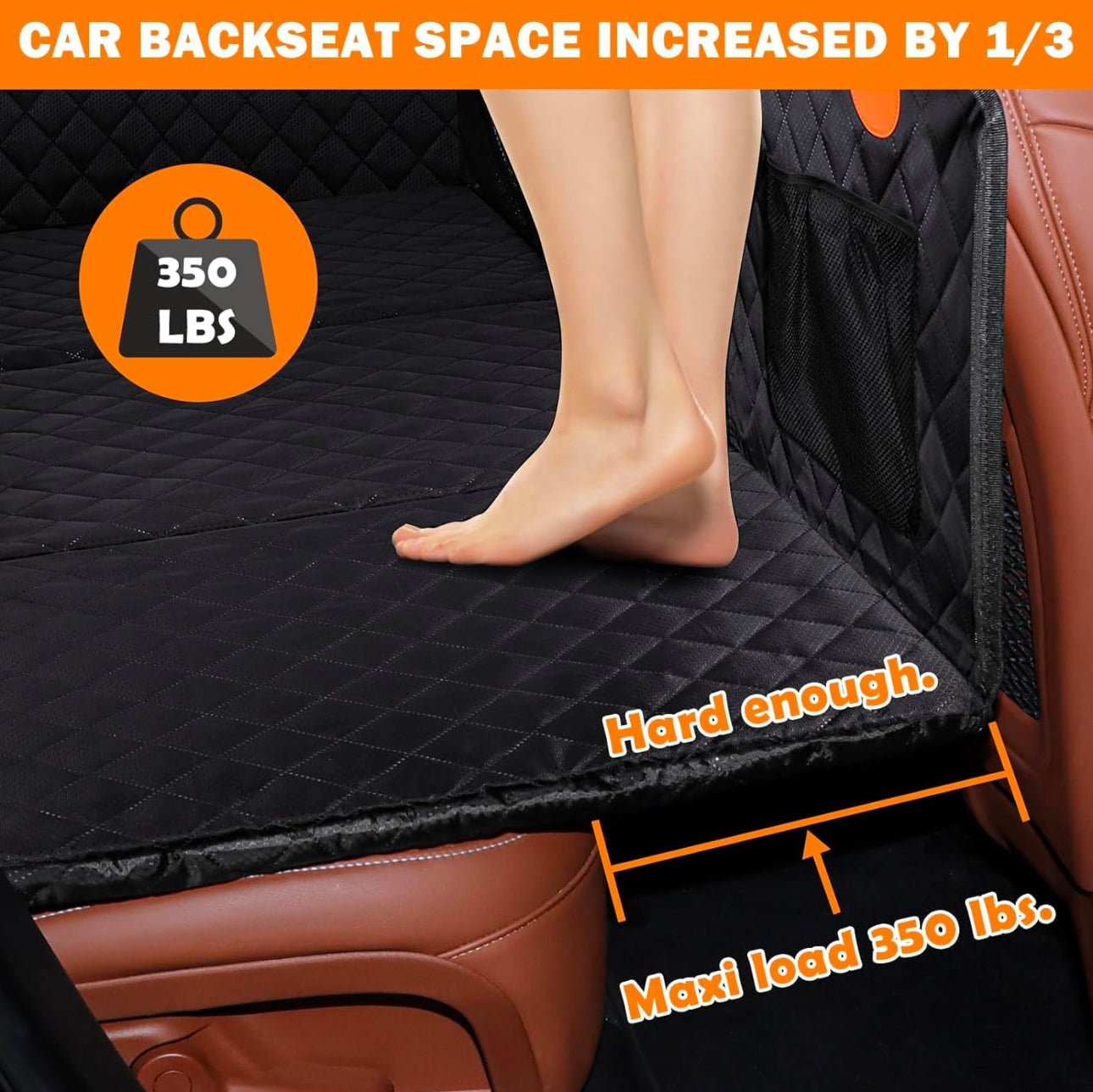 Pet Amigos Dog Back Seat Protector - Hard Base - Furbabies Online