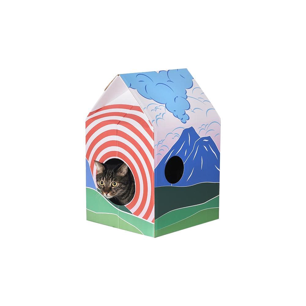 PIDAN Cat Scratcher Cat Hut - Fuji - Furbabies Online