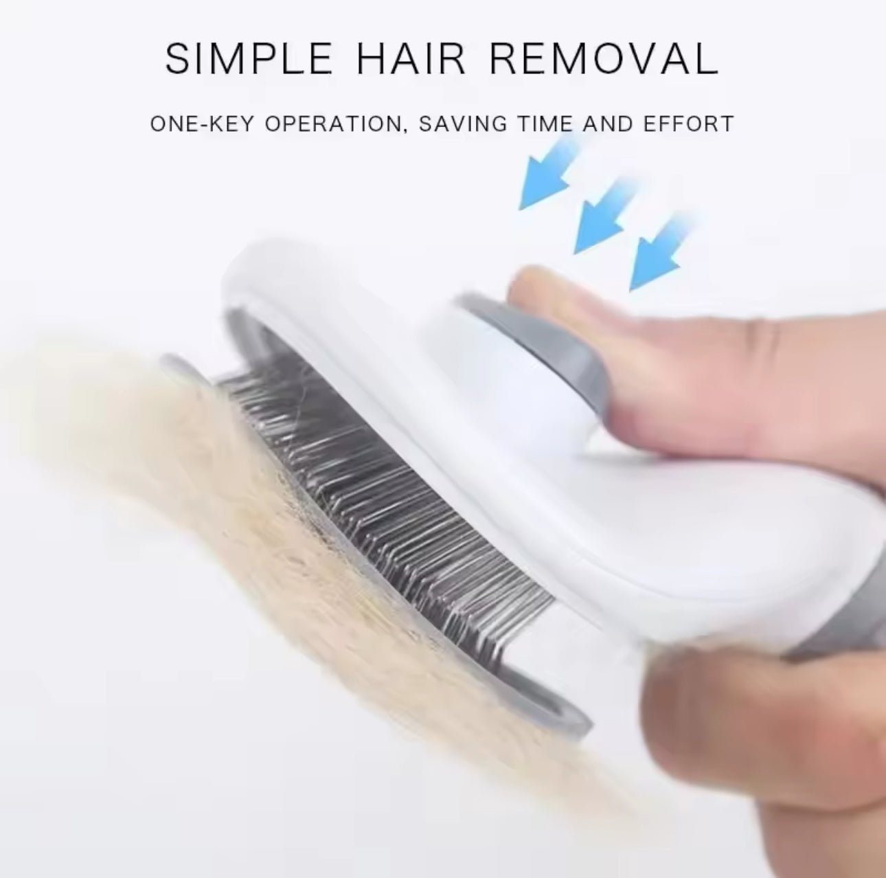 Self Cleaning Pet Hair Remover Brush For Dogs & Cats - Furbabies Online