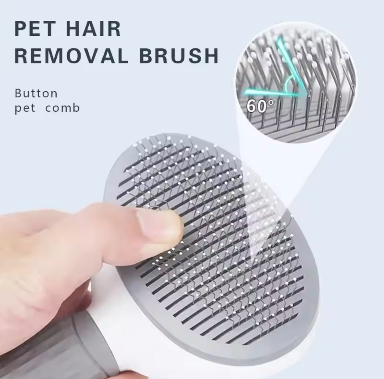 Self Cleaning Pet Hair Remover Brush For Dogs & Cats - Furbabies Online