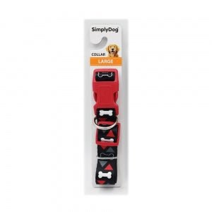 Simply DOG HEAT TRANSFER PATTERN COLLAR LARGE (CARTON OF 48) - Furbabies Online