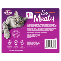 WHISKAS WET SO MEATY MVMS 85G 1X12PK - Furbabies Online
