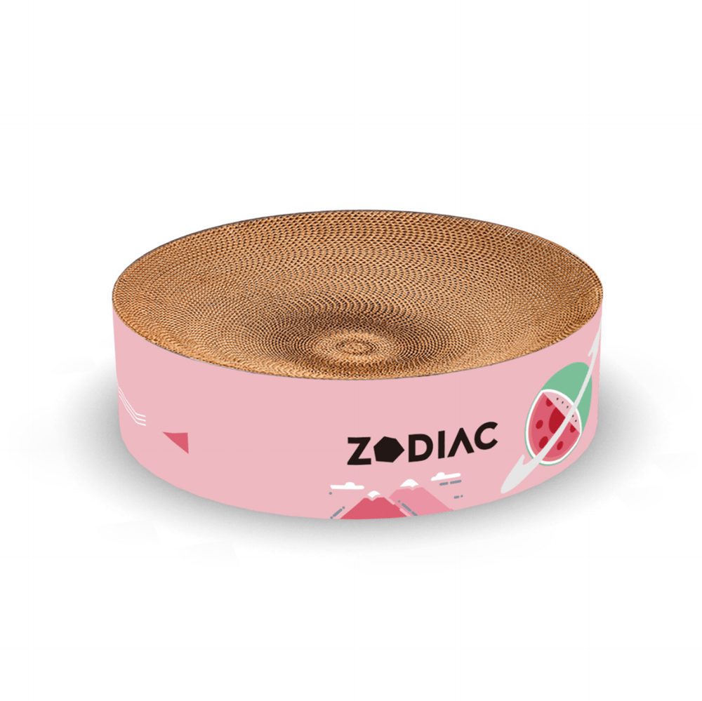 ZODIAC Round Cat Scratcher - 40 X 40 X 10CM (6 Colors) - Furbabies Online